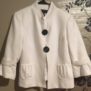 White/Cream blazer with buttons